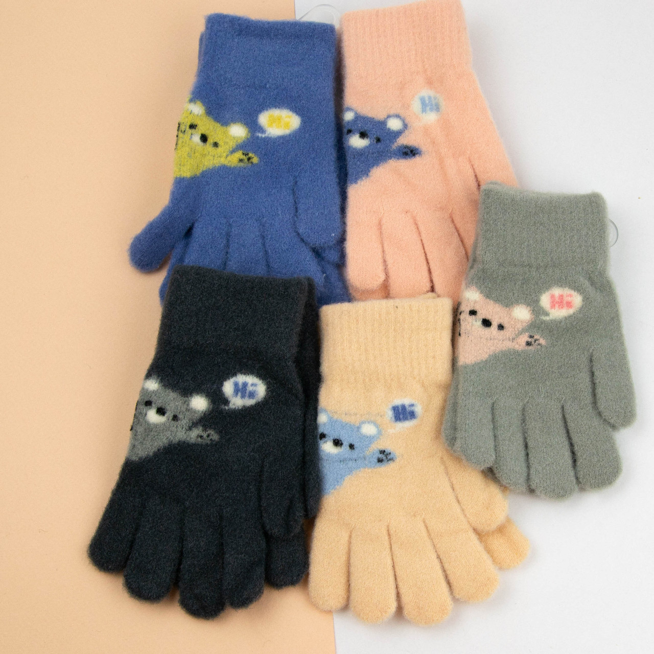 Оптом рукавички для дітей на 5-8 років зимові (арт. 24-8-006)