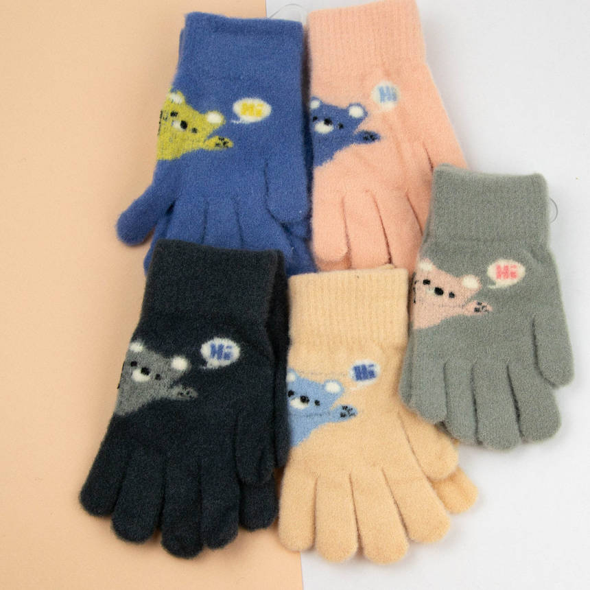 Оптом рукавички для дітей на 5-8 років зимові (арт. 24-8-006), фото 1