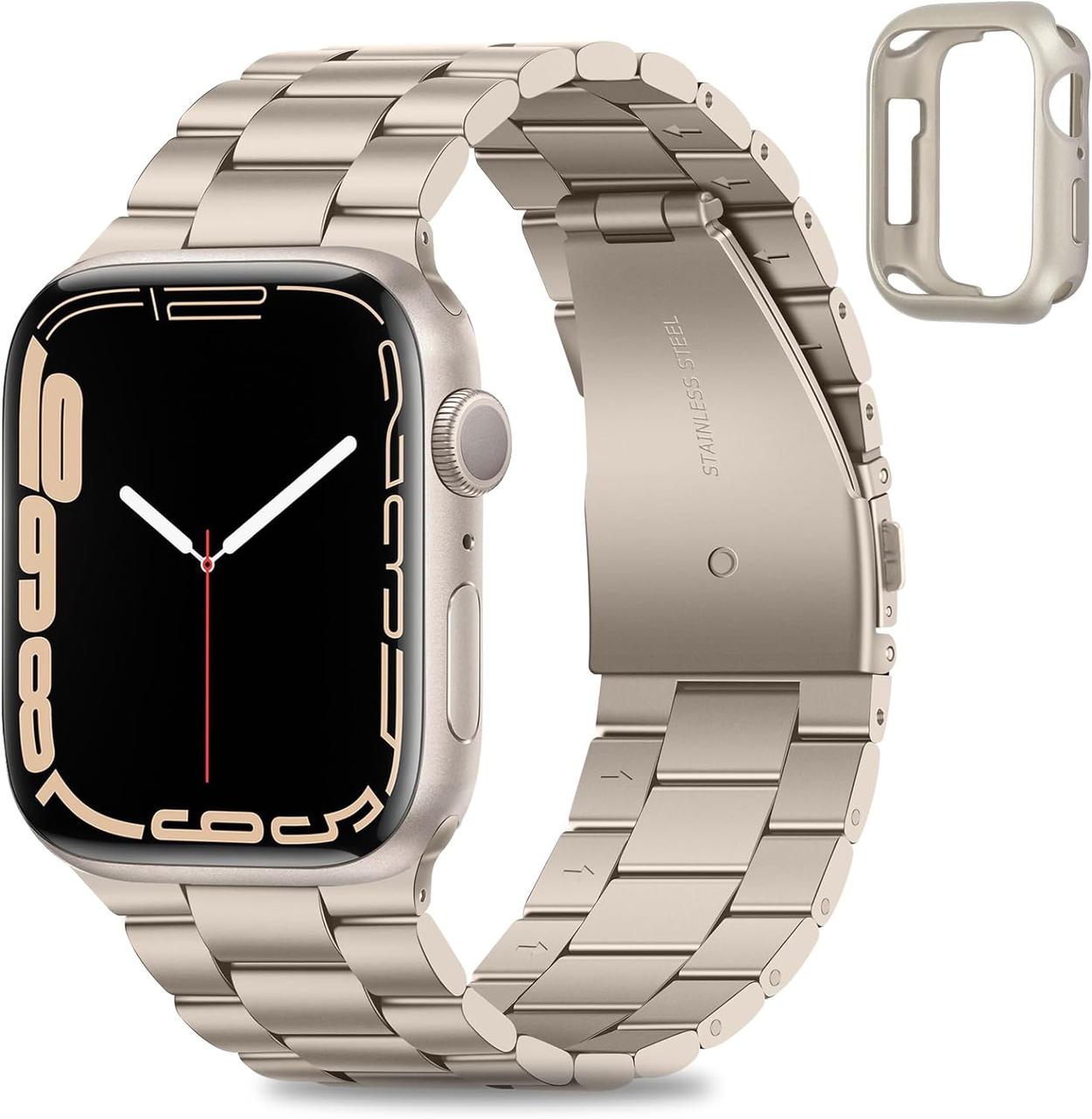 HITZEE, металевий ремінець із нержавіючої сталі для Apple Watch41mm 40mm, фото 1