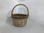 Кошик плетений натуральний 24х20х12