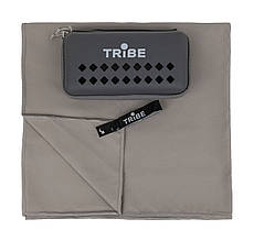 Полотенце мікрофіброве Tribe Pocket Towel 60х120 см T-LC-0001-L сіре для пляжу