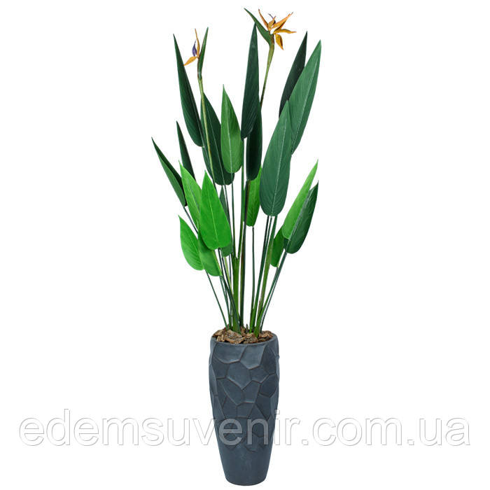 Штучна рослина Strelitzia, 120 см в кашпо (TW-2584-1), фото 1