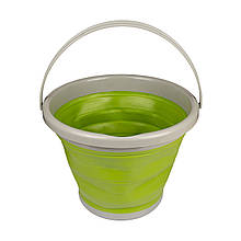 Складне силіконове відро TRAMP 10л UTRC-091 Олива легке і компактне для кемпінгу