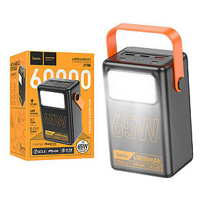 Powerbank Hoco J110A Powerful PD65W 60000mAh з ліхтариком