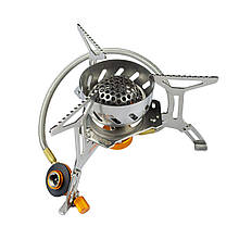 Пальник Tramp з шлангом і захистом від вітру UTRG-047 газовий потужністю 2.9 кВт, вага 305 г