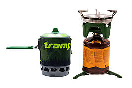 Система для приготування Tramp 0.8л оливкова UTRG-049 газова легка для активного відпочинку