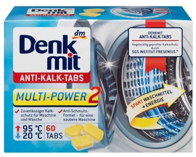 Таблетки від накипу Denkmit Anti-Kalk Tabs, 60 шт, фото 1