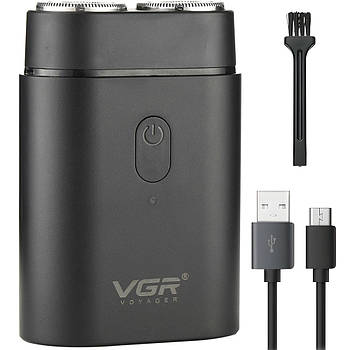 Електробритва шейвер, від USB, VGR V-341 / Акумуляторна бритва чоловіча / Міні бритва для обличчя