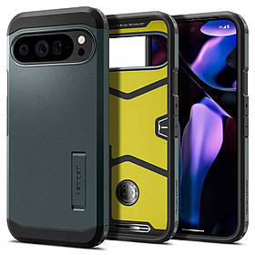 Чохол Spigen для Pixel 9 Pro XL - Tough Armor, Abyss Green (ACS07728)