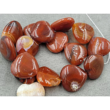 Намистини Сердолік серце 25мм