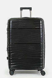 Велика пластикова валіза Three Birds 2022-22-2L чорний