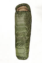 Спальний мішок Тотем Хантер кокон лівий оливковий 220/60-55 UTTS-004 трисезонний утеплювач Холлоуфайбер