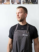 Фартух Fredo Чорний з вишивкою | З логотипом до 10 см, фото 4