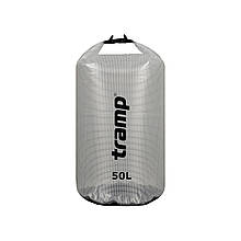Гермомішок ТРАМП PVC 50л UTRA-107 прозорий для спорядження та речей