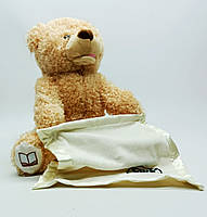 Інтерактивна іграшка Limo toy Ведмедик «Peek a Boo» бежевий, укр. мова M58431UA-1, фото 2