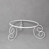 Підставка під страву металева DecorArtrt "120" 12x20 см біла. Предмети для сервірування металеві