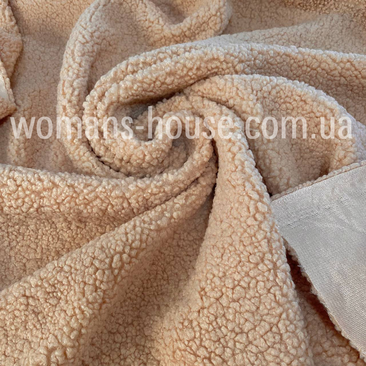 Штучне хутро баранчик 350гр/м2 Бежевий, фото 1