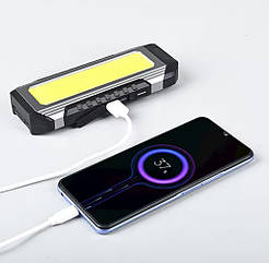 Павербанк-фонарик 15 LED 20 000 mAh Type-C, micro USB, в 2 USB