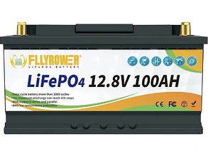 Акумулятор FlyPower LiFePO4 12V/100AH, 1280W*h, 50А/100А