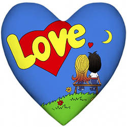 Подушка Love is серце smart