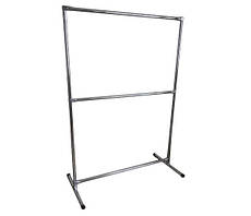 Стійка для одягу хромована подвійна шириною 150*160 (см)
