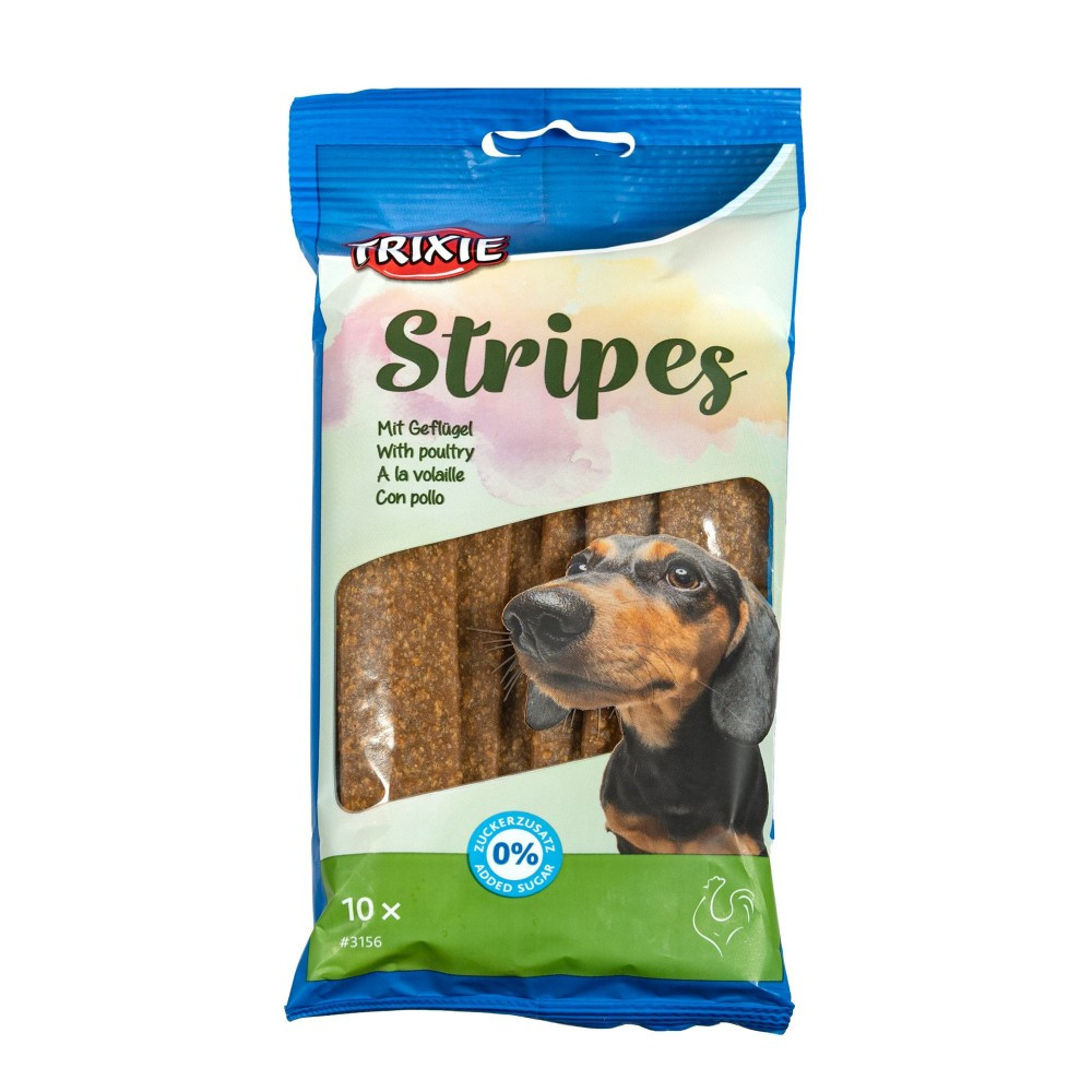 Ласощі для собак смужки з м'ясом домашньої птиці Trixie Stripes 100 г