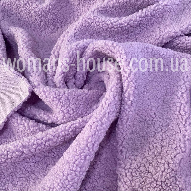 Штучне хутро баранчик 350 г/м2 Бузковий, фото 1