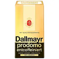 Кофе молотый Dallmayr Prodomo Decaffeinated 500 гр мягкая арабика без кофеина Германия даллмаер