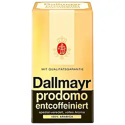 Уцінка кава мелена Dallmayr Decaffeinated 500 гр м'яка арабіка без кофеїну Німеччина даллмайер