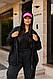 Жіноча модна демісезонна осіння куртка бомбер баранчик стильна тепла кофта на замку великі розміри батал, фото 2