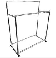 Стійка для одягу хромована двустороння 110*160 (см)