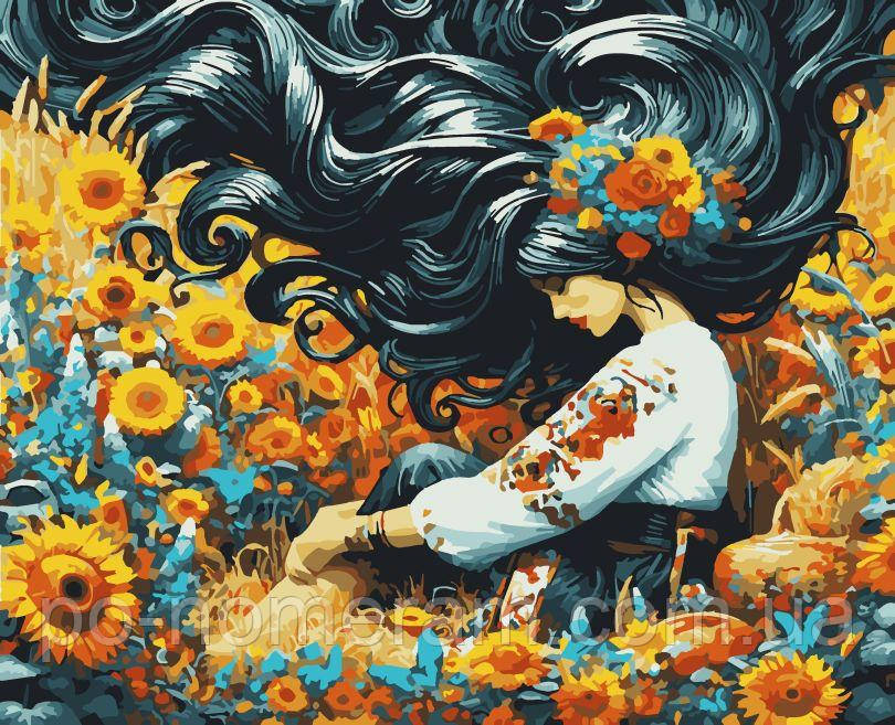 Новинка Картина за номерами Artissimo Чорноброва (PNX2845) 50 х 60 см, фото 1