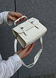 Жіноча біла молочна сумка 9648 крос-боді, фото 10