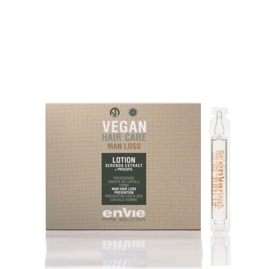 Лосьйон в ампулах лікувальний проти випадіння Man Loss Envie Vegan New, 10 мл*10 Ампул (EN859)