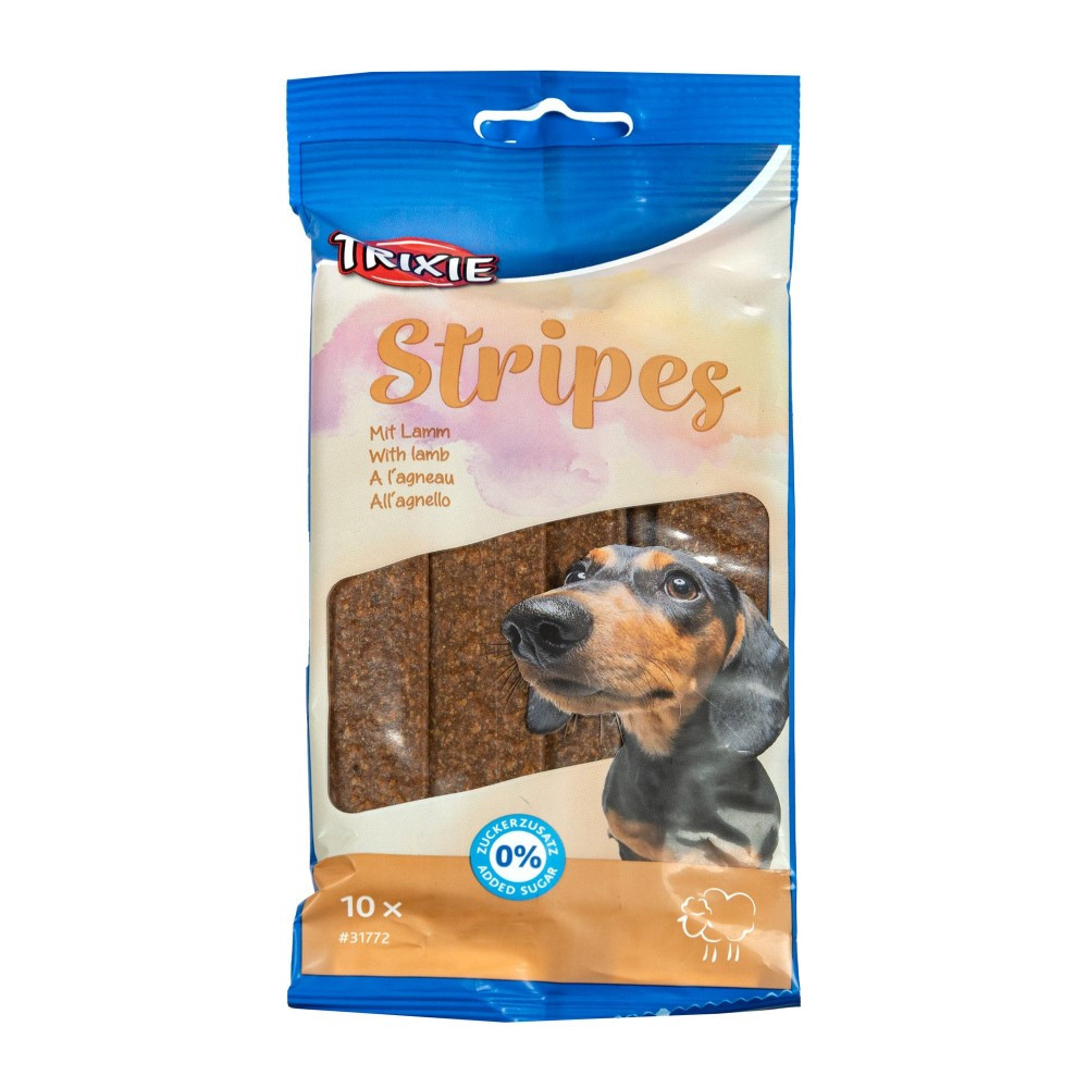 Ласощі для собак смужки з ягням Trixie Stripes 100 г