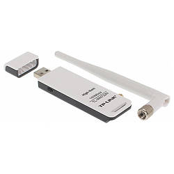 Wi-Fi адаптер TP-LINK TL-WN722N White, до 150 Мбіт/с, 802.11n, WPS, USB 2.0