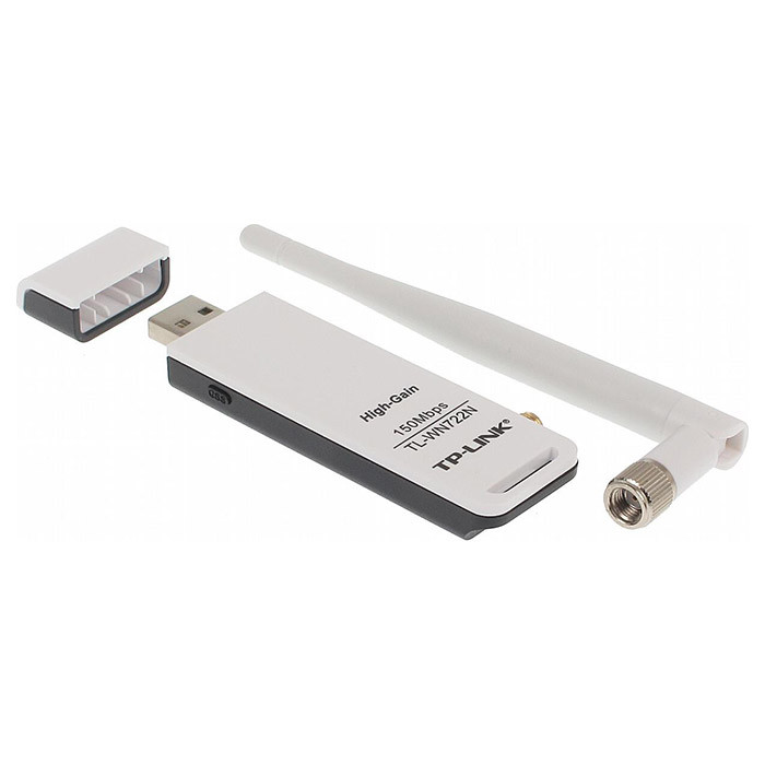 Wi-Fi адаптер TP-LINK TL-WN722N White, до 150 Мбіт/с, 802.11n, WPS, USB 2.0, фото 1