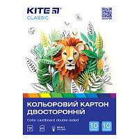 Популярний! Кольоровий картон Kite А5 двосторонній Classic 10 аркушів (K-289) - Краща якість тільки на Nukleon.com.ua