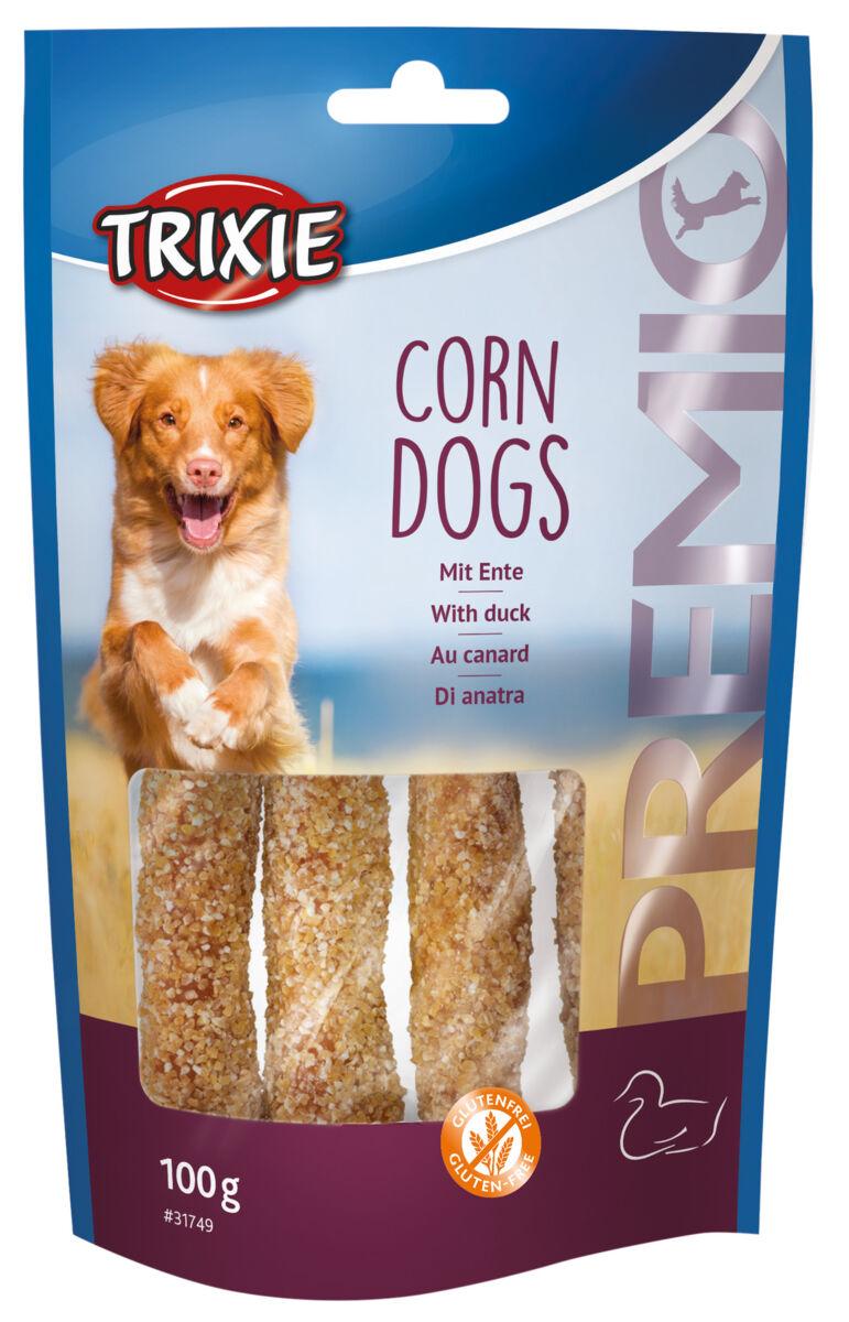 Ласощі для собак з качкою та сиром'ятною шкірою Trixie Premio Corn Dogs 100 г