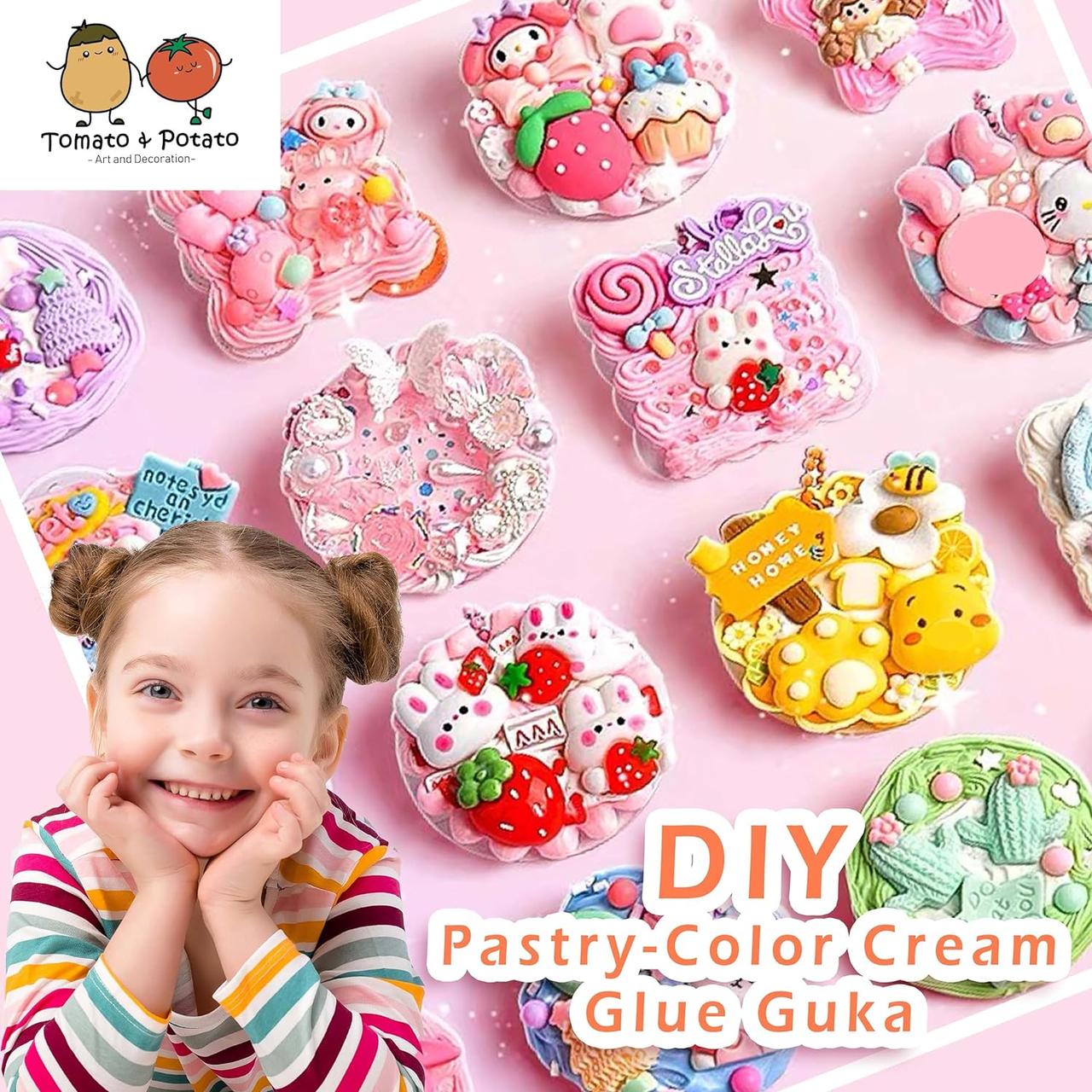 Набір для дівчаток Cream Guka Set в саквояжі L5274 Набір для створення прикрас брелки підвіски браслети, фото 1