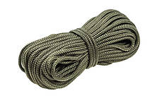 Шнур поліпропіленовий плетений, d=5мм, хакі, 20м Україна (69-670)