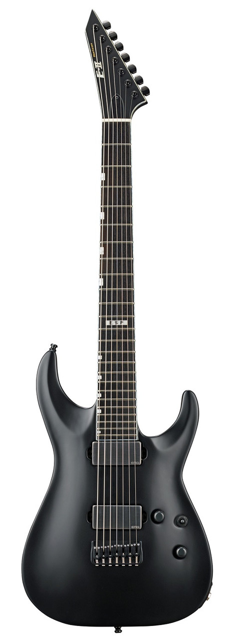 7-струнна електрогітара ESP E-II HORIZON NT-7B HIPSHOT (BLACK SATIN)