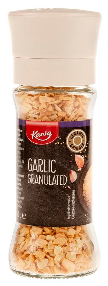 Приправа Часник Гранульований Kania Rasnita Condimente з Млином Garlic Granulated 50 г Німеччина, фото 1