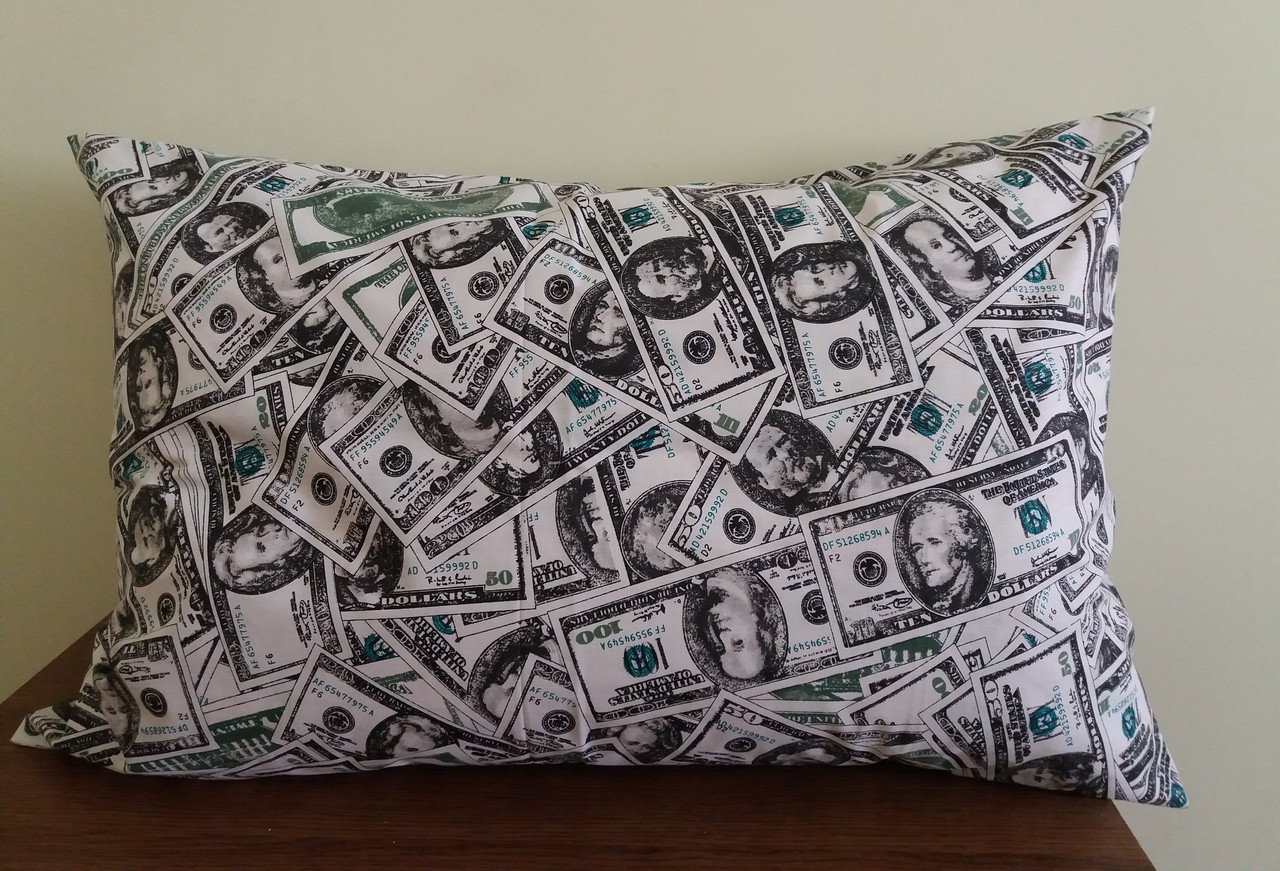 Наволочка бязь 50х70 см., принт: Долари