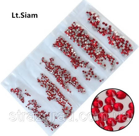 Набір страз холодної фіксації. Premium Light SIAM SS3-SS10 Non-hot Fix 1700шт.