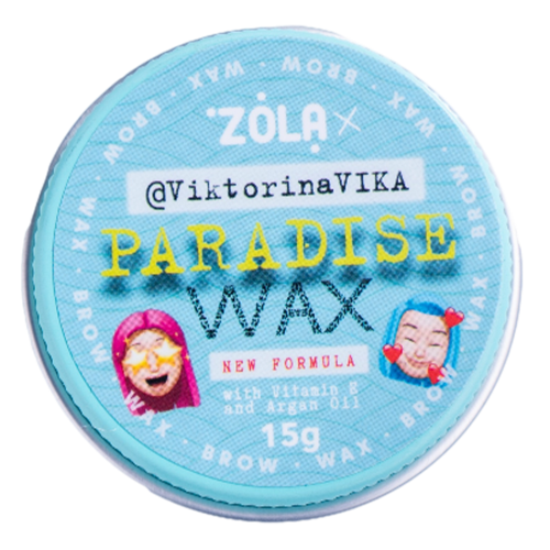 Віск для брів Zola with Viktorina Vika Paradise Wax with Vitamin E and Argan Oil, 15 грам