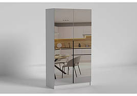 Шафа розпашна у вітальню, передпокій, спальню з ДСП 1000 2-дв Noir/Ноір LuxeStudio