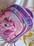 Рюкзак портфель до школи дівчинці з Єдинорогом 2-6 клас, фото 2