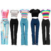 Набор нарядов для куклы Барби Разные цвета