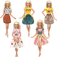 Набор нарядов для куклы Барби Разные цвета